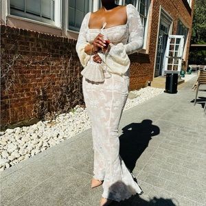 House of CB Delilah Dress , vintage lace maxi dress size s/us4